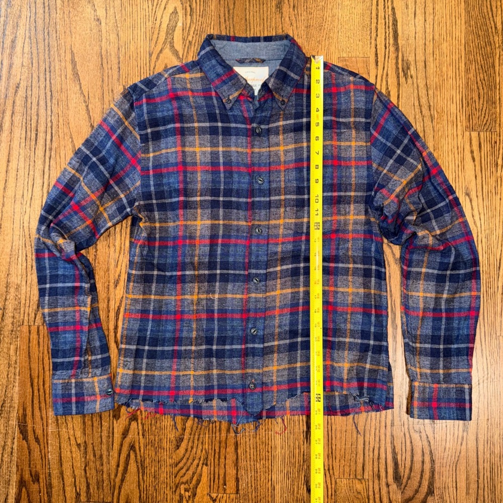 Mixed Brand Custom Cropped Tops Bundle 9pc Flannel Hoodie Button Down Mens M/L - Picture 11 of 11